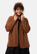 'Vella' neulecardigan - puuvillaseos villalla, rento leikkaus