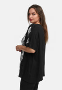 Tunique ligne A en viscose stretch léger 'Sovana'