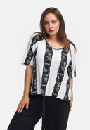 Boxy shirt made of lightweight viscose stretch 'Sovana'