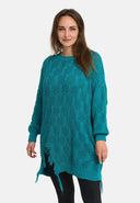 'Cotona' Stickad Skjorta Lång – avslappnad & mysig