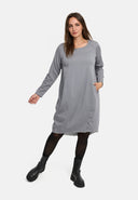 'Juline' Abito – Denim con elasticità in silhouette a O