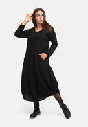 Abito a trapezio con arricciatura 'Ferina'