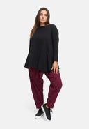 Pantaloni con cintura in misto canapa-cotone 'Elure'