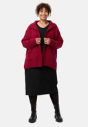 'Vella' neulecardigan - puuvillaseos villalla, rento leikkaus