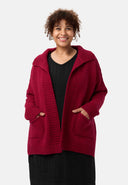 'Vella' neulecardigan - puuvillaseos villalla, rento leikkaus