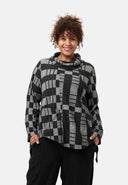 'Karina' paita - ruutukuosi & rento kaulaharjanne