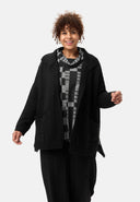 'Vella' neulecardigan - puuvillaseos villalla, rento leikkaus