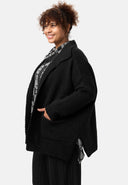 'Vella' neulecardigan - puuvillaseos villalla, rento leikkaus