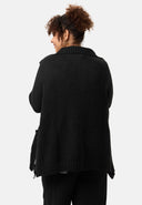 'Vella' neulecardigan - puuvillaseos villalla, rento leikkaus