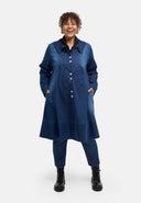'Denira' takki – denim, A-linja, polvipituinen
