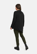 'Seriva' Tuniek – A-lijn met Sjaalkraag & Diagonaal-Panel