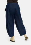 'Amira' housut – pallomalli, tumma denim & superjoustava