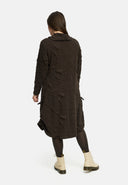 'Brunel' Dress – Cowl-Neck, Side Ruching & Midi Length