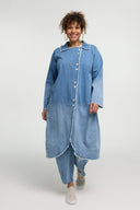 Abrigo 'Sky' – Mezclilla Premium, Lavado Degradado y Elástico