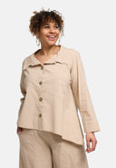 Blusa 'Serena' – pulita, moderna-asimmetrica e con elasticità