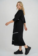 Vestido midi 'Saria' – simples, confortável e natural