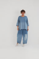 'Sky' Hose – Premium-denim, lappar & stretch